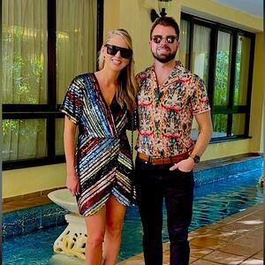 Vici Rainbow Sequin Dress